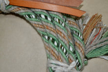 Olive green, tan and honey with dark green and cream fleck mecate