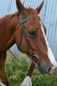 Slobber Straps: Long. Dark Burgundy.