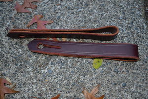 Slobber Straps: Long. Dark Burgundy.