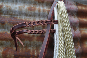 Loping hackamore: cream rope nose band "G"