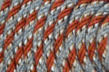 Grey and rust "awa" pattern. Mecate