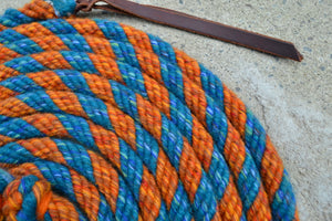 Turquoise and Orange Mecate