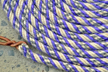 Purple, cream and grey fleck "awa" pattern. Mecate