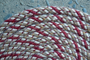 Burgundy and Tan "Boundary"  Mecate