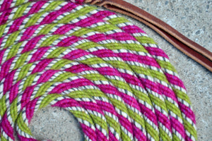 Pink and Lime green  mecate